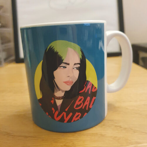 Billie Eilish mug Sabi Koz mug Green Mug