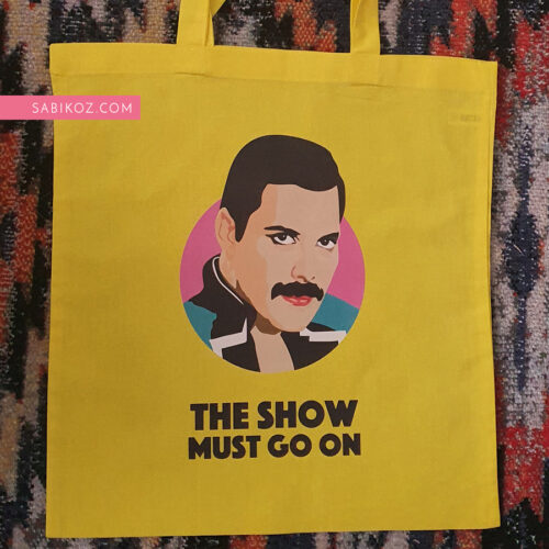 FreddieMercury-Yellow-totebag