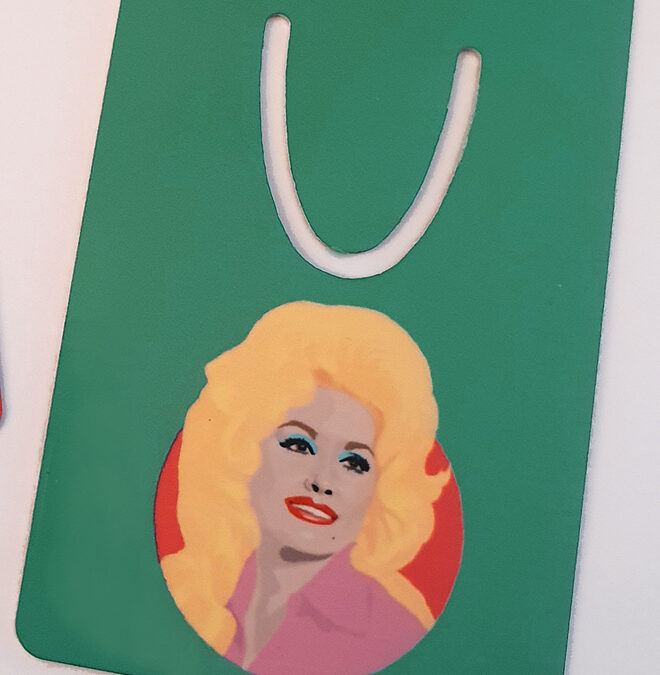 Dolly Parton Bookmark – Green