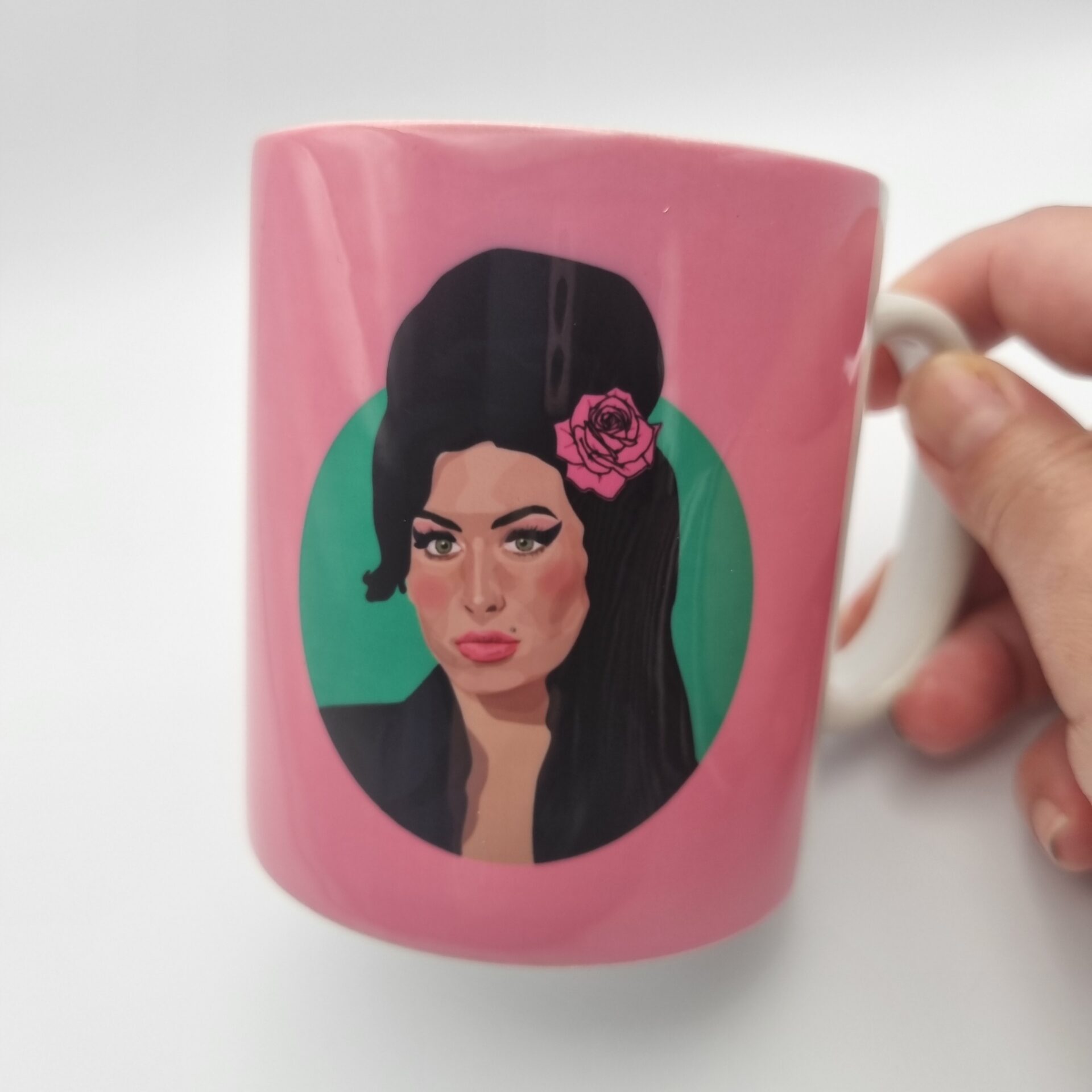 Amy Winehouse Pink Mug - Sabi Koz Pop-Art Gift Range | 10% Off Your ...