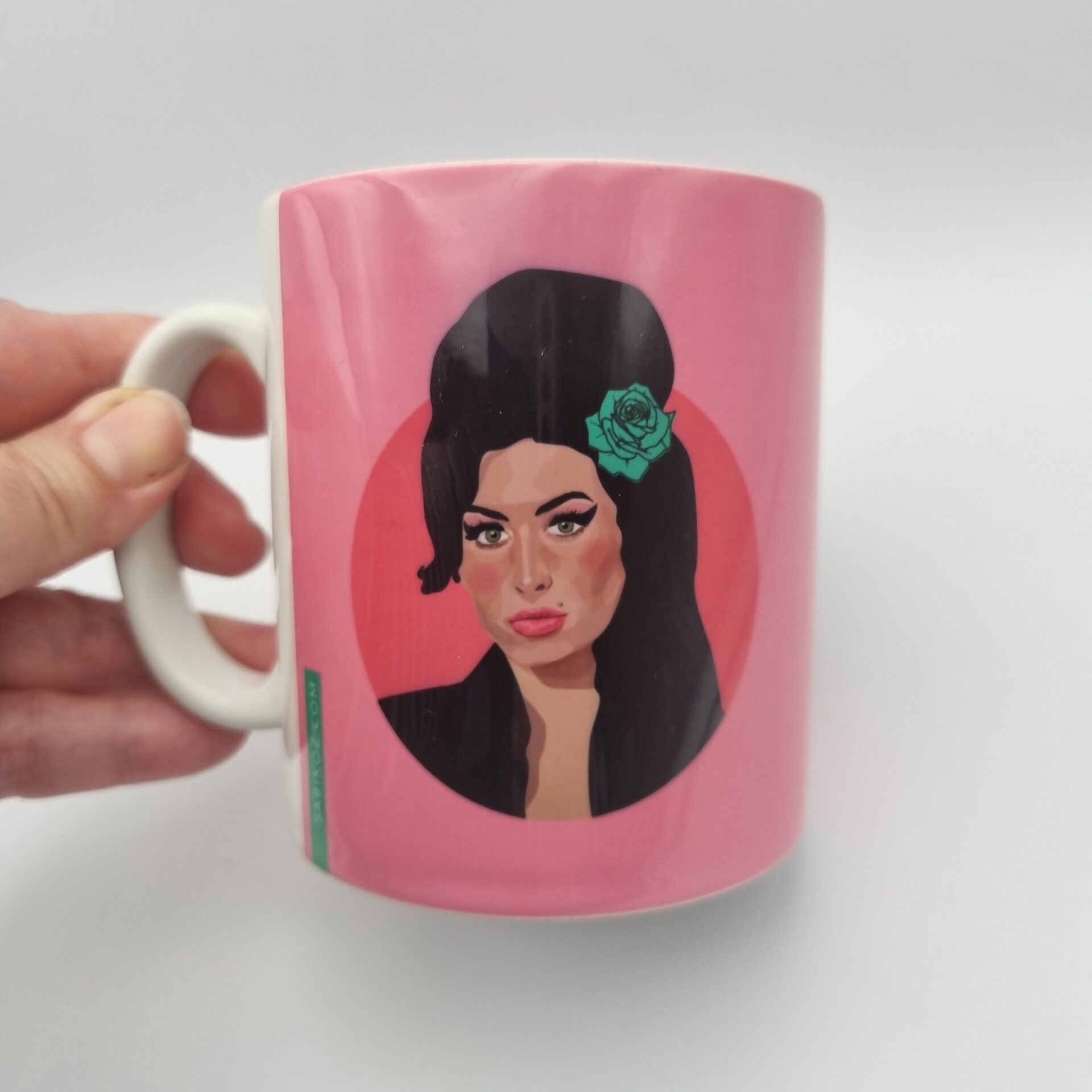 Amy Winehouse Pink Mug - Sabi Koz Pop-Art Gift Range | 10% Off Your ...