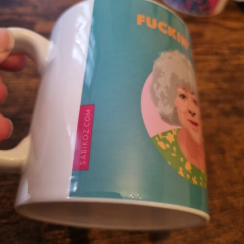 miriam margolyes green mug